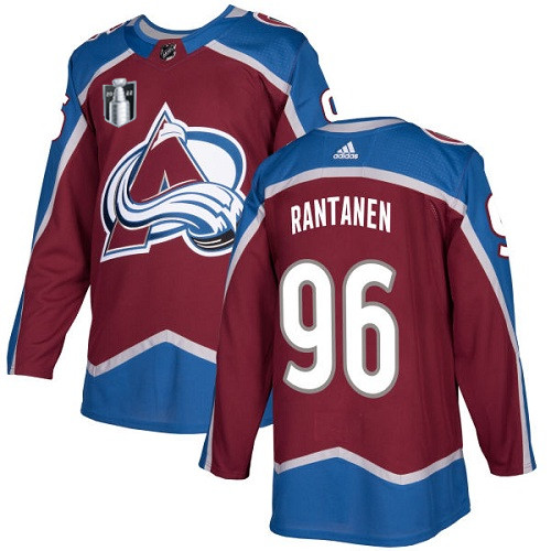 Men's Colorado Avalanche #96 Mikko Rantanen 2022 Burgundy Stanley Cup Final Patch Stitched Jersey Men's Colorado Avalanche #96 Mikko Rantanen 2022 Burgundy Stanley Cup Final Patch Stitched Jersey